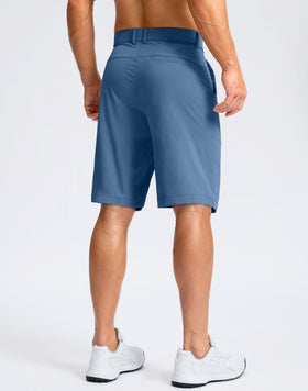 Soothfeel men's golf shorts side-slim fit blue for unrestricted movement