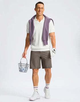 Soothfeel stone-grey golf shorts suitable for golf, work, and casual outdoor activities