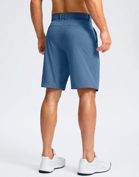 Soothfeel men's golf shorts displaying UPF50 protection for sunny rounds.