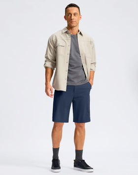 Soothfeel navy shorts 7/9/11-inch length for versatile outdoor wear