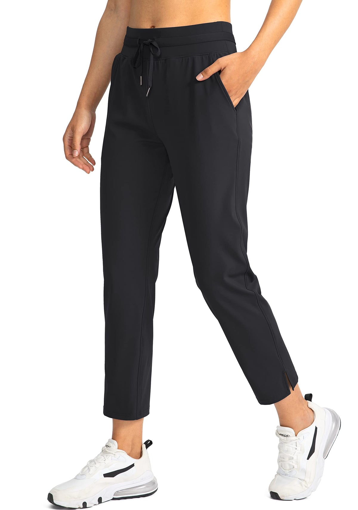 Soothfeel women's pants showing 4 pockets and 4-way stretch for everyday comfort