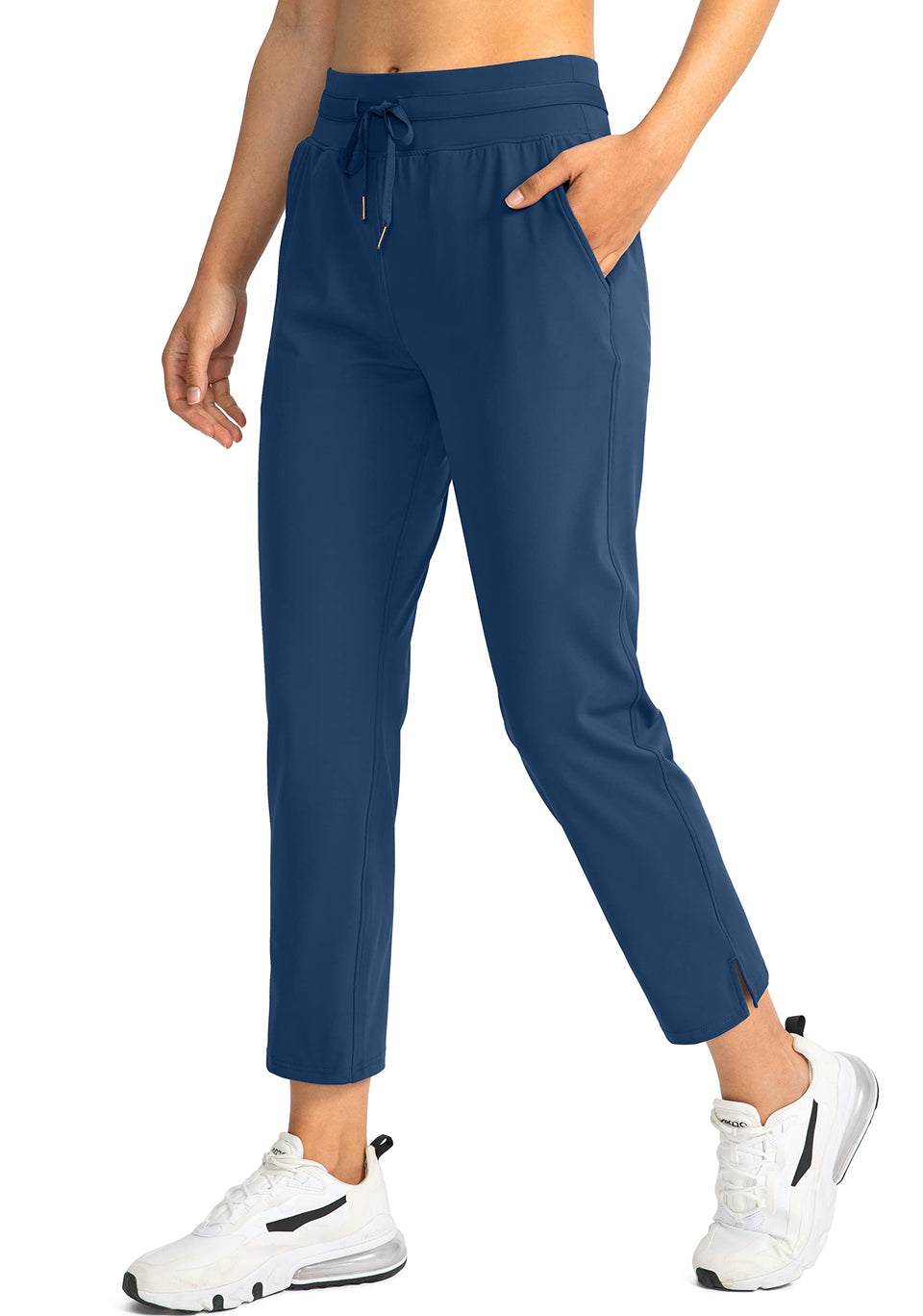 Soothfeel women's pants side view with 4-pocket design for convenient storage.