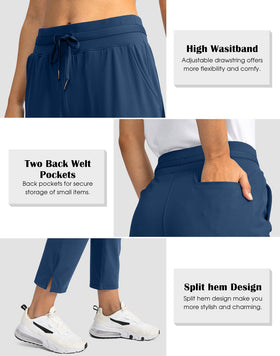 Soothfeel women's pants 7/8 split hem adding stylish detail