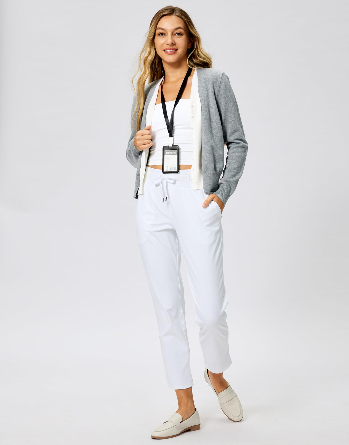 Soothfeel high-waisted waistband with drawstring for adjustable, comfortable fit.
