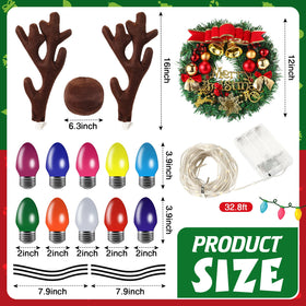 Soulchen Christmas antler nose enhances golf cart theme with holiday charm.