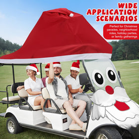 Soulchen Christmas golf cart decoration kit creates an instant festive focal point.
