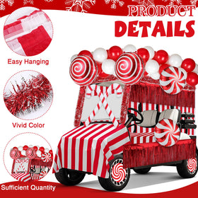 Soulchen tablecloth and banner create a cohesive Christmas backdrop for photos