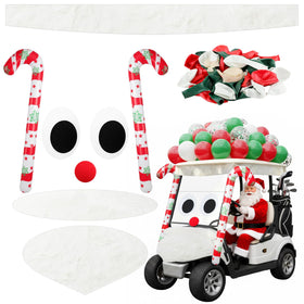Soulchen double-sided tape ensures quick, tool-free mounting on a standard golf cart.