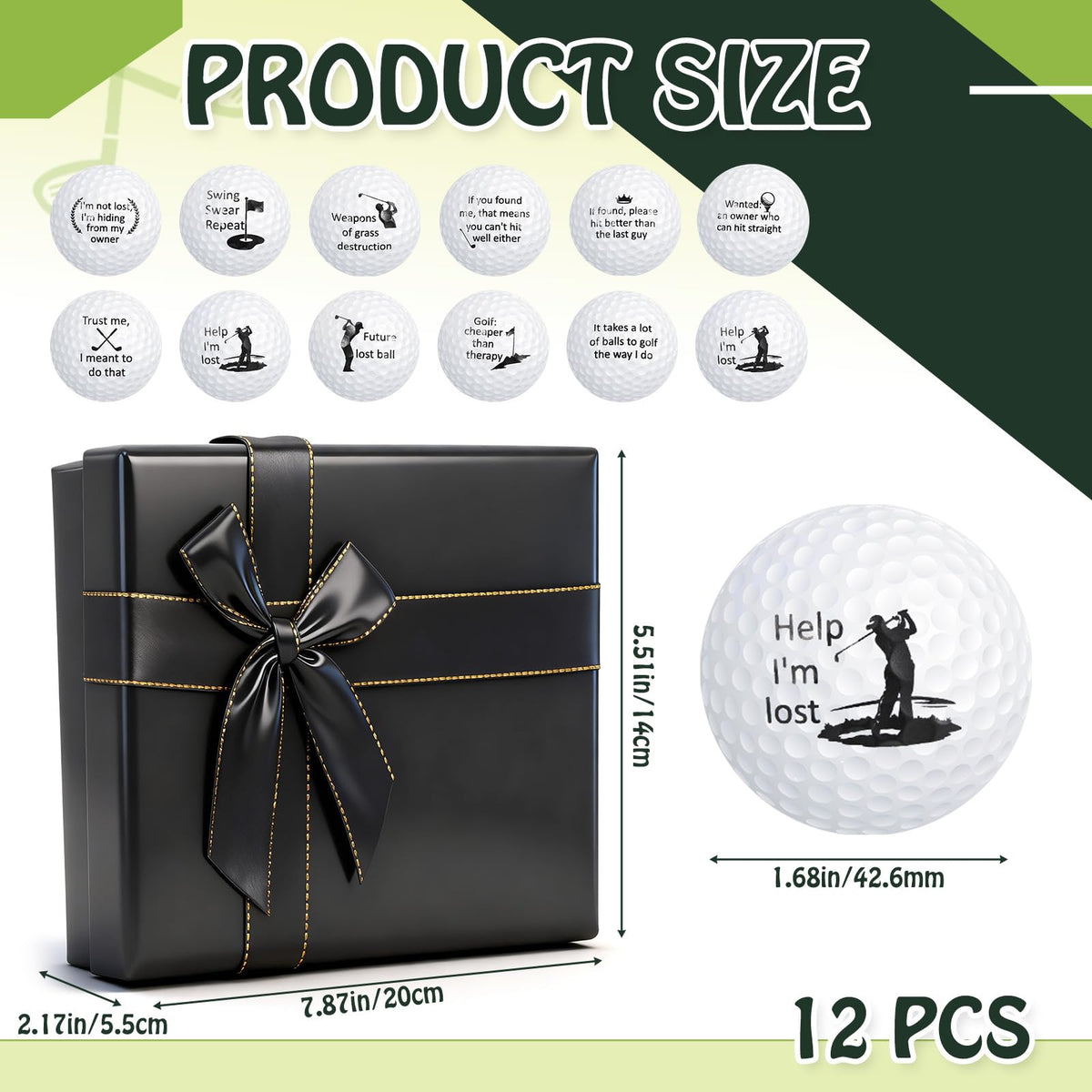 Soulchen golf balls with humorous quotes to stand out on the course