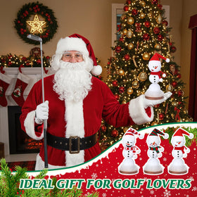 Soulchen golf snowman ornament kit hot-melt glue sticks included.