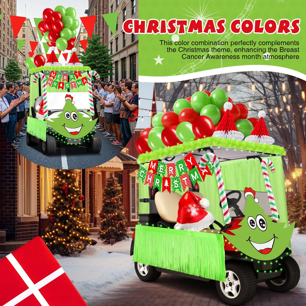 Soulchen green light string provides warm illumination for night events.