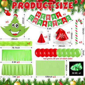 Soulchen green and red balloon bulk kit for vibrant golf cart decor.