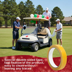 Soulchen inflatable candy cane 2 adds festive symmetry to your cart's display at events.