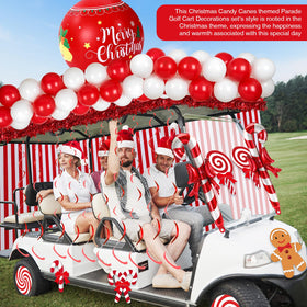 Soulchen 24 inch inflatable Christmas balls serve as eye catching decor.