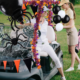 Soulchen large spider balloon adds spooky focal point