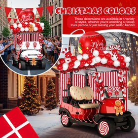 Soulchen red white wheel candy PVC accents enhance the festive look.