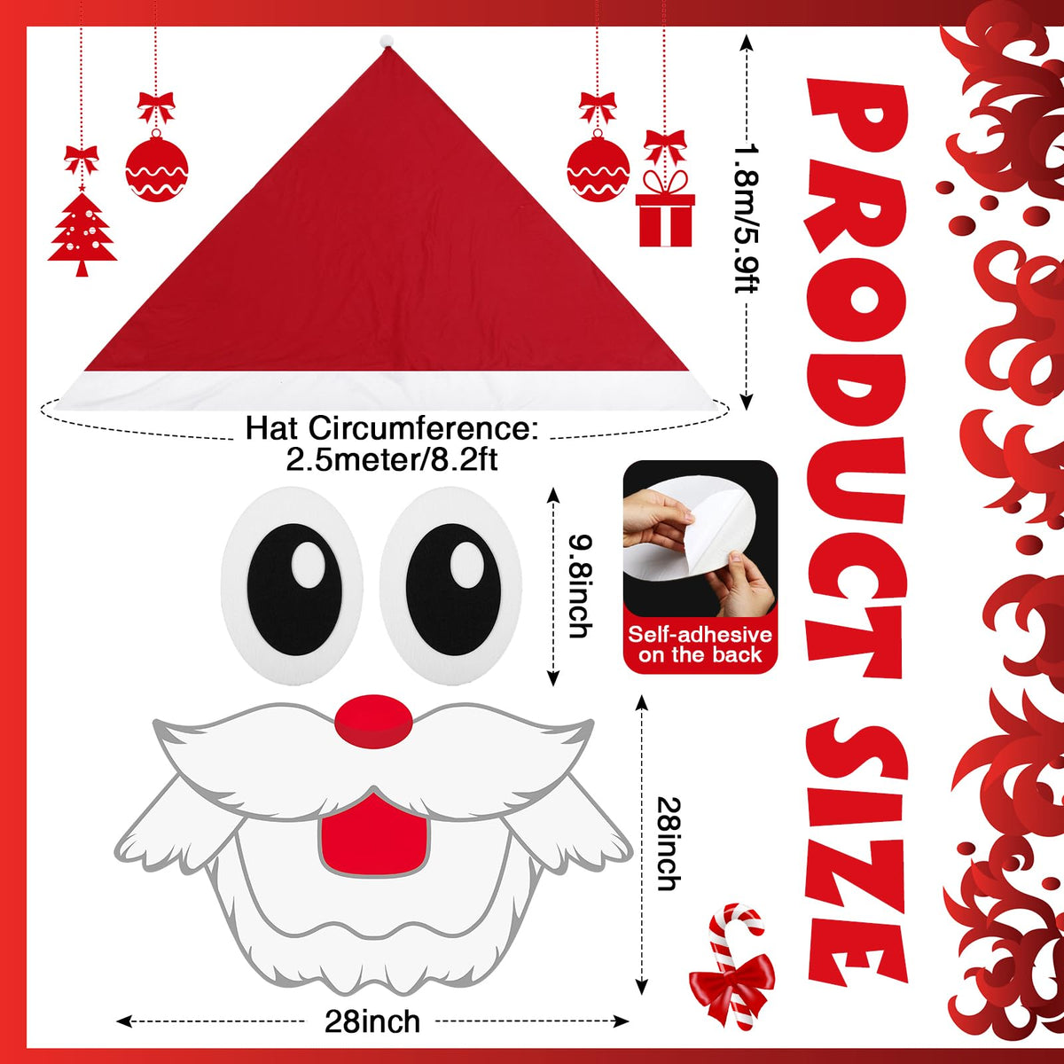 Soulchen Santa beard provides a playful holiday look for outdoor parades.