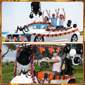 Soulchen spider banners for vehicle and party decor