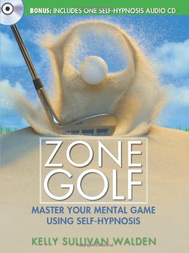 Sourcebooks Zone Golf cover showing self-hypnosis concept to boost focus on the course