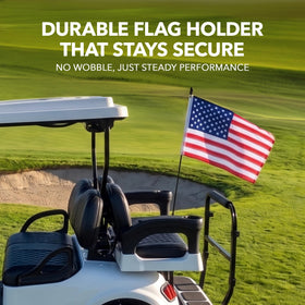 Ideal for US flags, patriotic banners, or custom flags on the course.