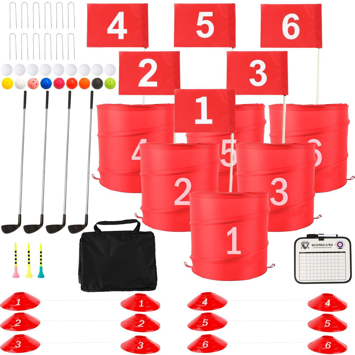 Spaluck foldable buckets enable quick setup and easy storage.