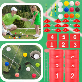 Spaluck tee boxes and setup keep swings aligned.
