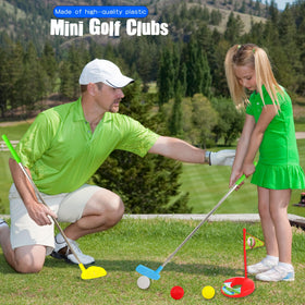 Spaluck colorful golf clubs showcase bright design to attract curious young players.