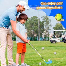 Spaluck indoor-outdoor golf play kit for versatile family fun.