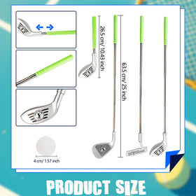 Spaluck retractable golf clubs showing adjustable height for growing children