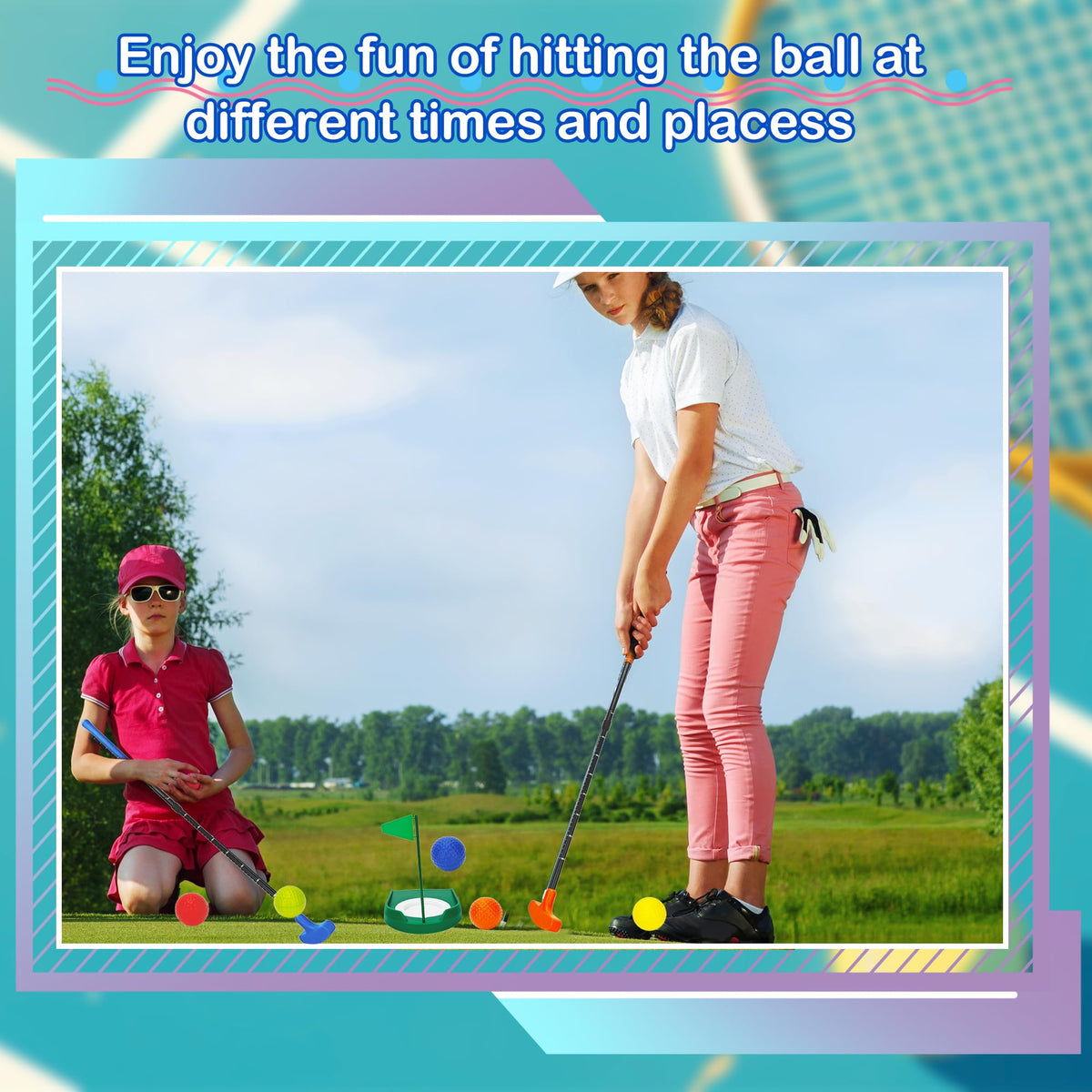Spaluck retractable putters adjust from 21.65 to 37.01 inches