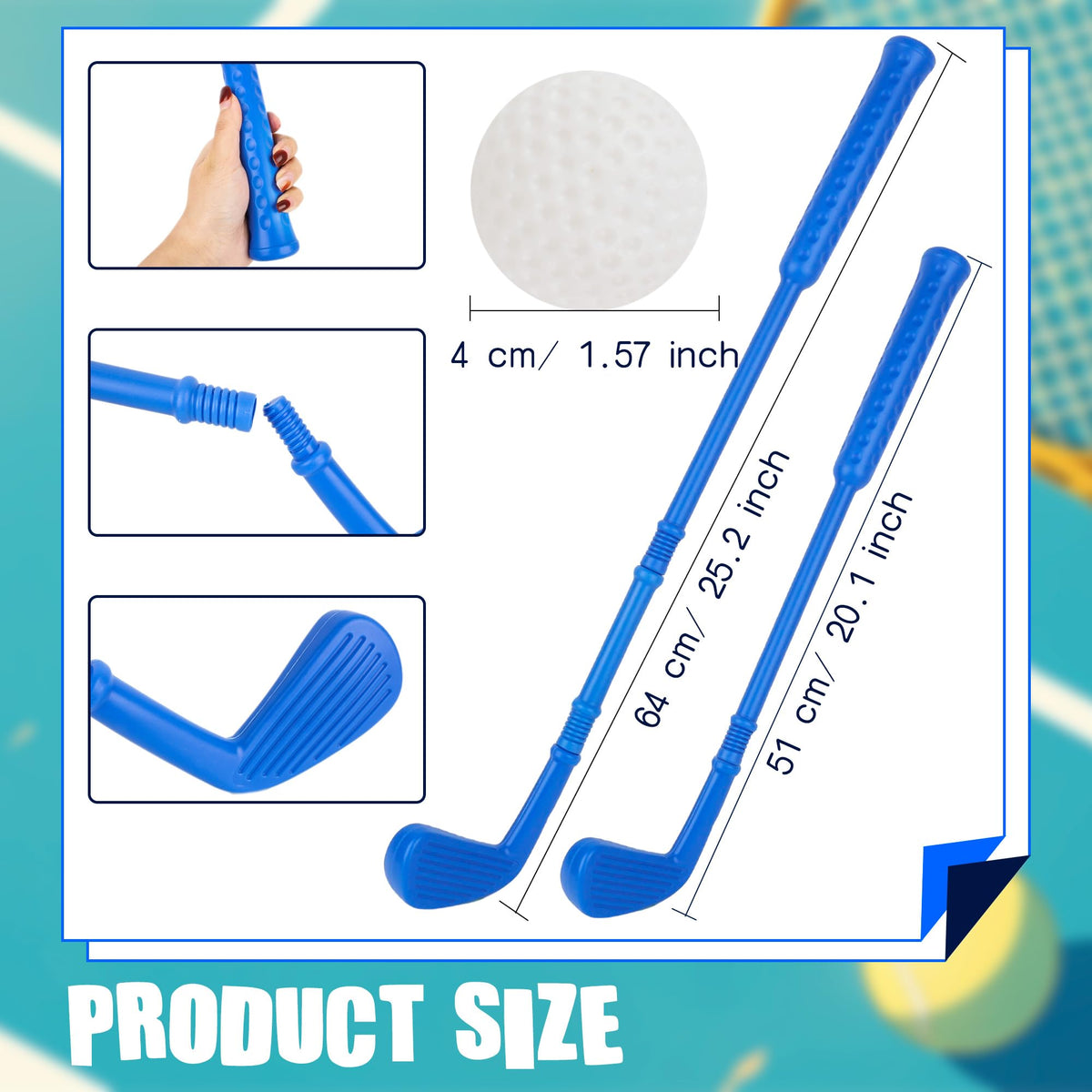 Spaluck Toddlers Golf Set adjustable-length design for growing kids