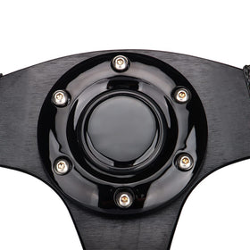 Spaorcco black steering wheel delivers calm driving visuals.