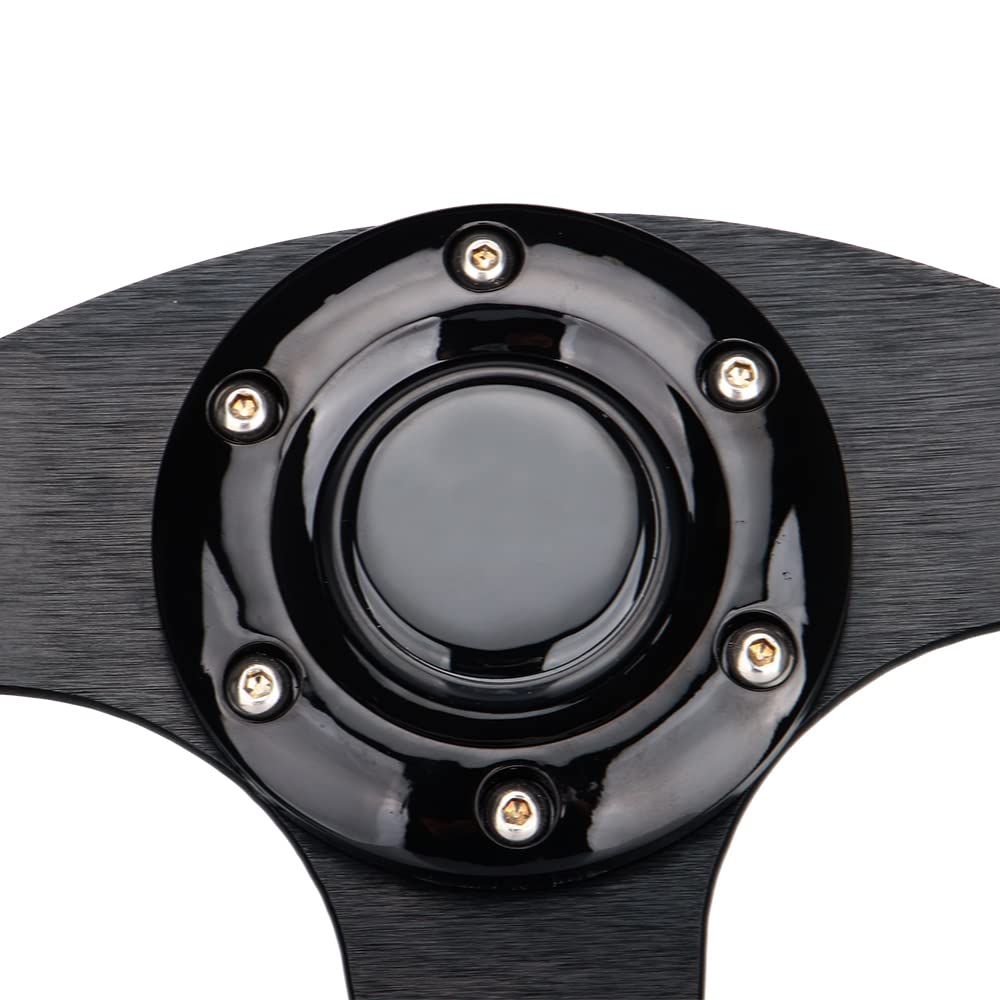 Spaorcco close-up textured rim emphasizes smooth grip and aesthetic horn button