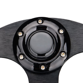 Spaorcco close-up textured rim emphasizes smooth grip and aesthetic horn button
