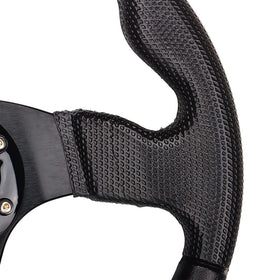 Spaorcco 12.5-inch ergonomic design enhances comfortable steering.
