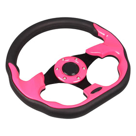 Spaorcco ergonomic D-shape wheel improves grip and comfort.