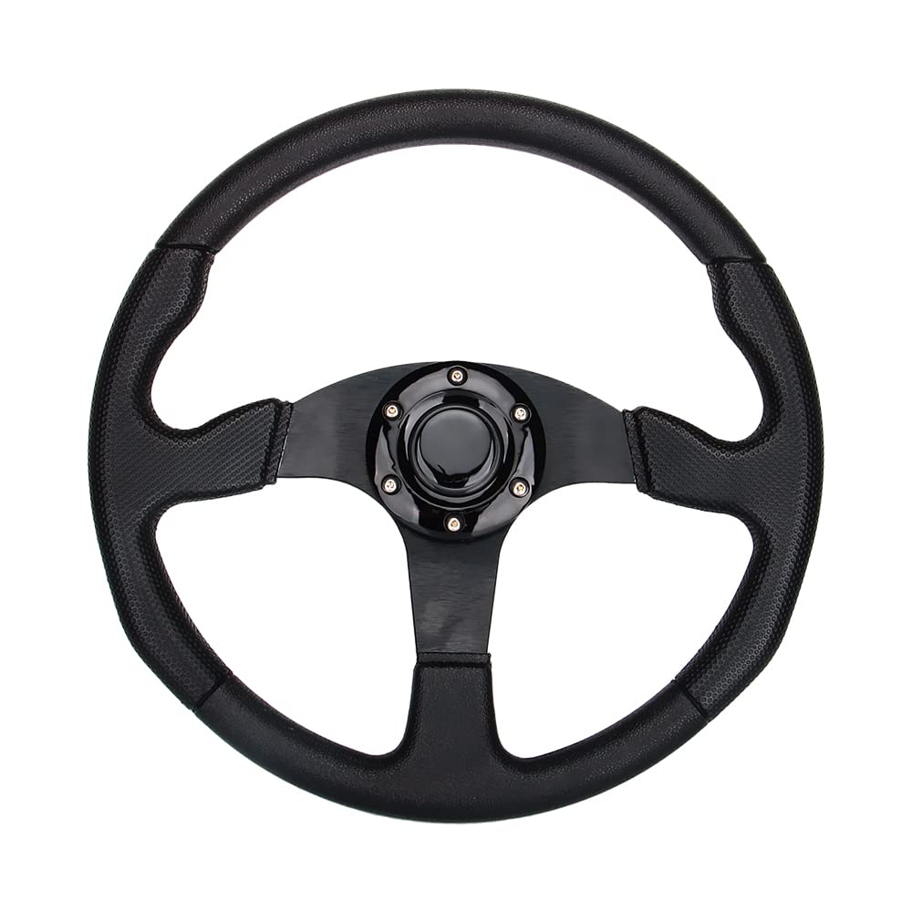 Spaorcco flat-bottom 14in golf wheel offering extra leg room and comfort