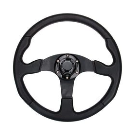 Spaorcco flat-bottom 14in golf wheel offering extra leg room and comfort
