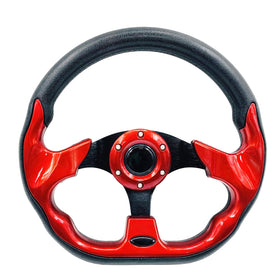 Spaorcco golf cart steering wheel front view showing improved grip for smoother steering