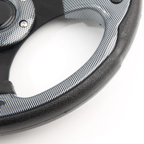 Spaorcco package includes steering wheel and extra screw for setup.