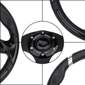 Spaorcco installation steps guide for replacing a golf cart steering wheel.