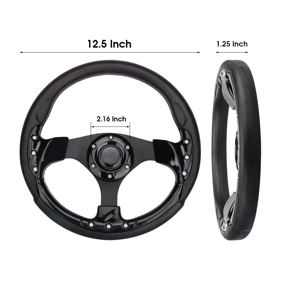 Spaorcco textured black outer grip enhances secure handling during drives.