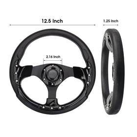 Spaorcco textured black outer grip enhances secure handling during drives.