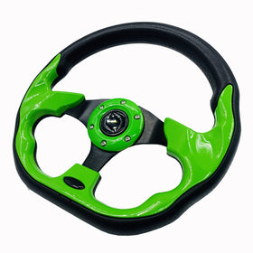 Spaorcco universal green steering wheel for EZGO RXV/TXT fit with smooth steering
