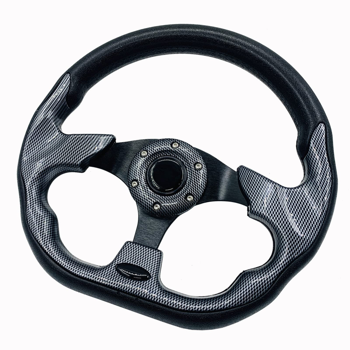 Spaorcco universal steering wheel with d-shape design increases leg room.