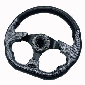 Spaorcco universal steering wheel with d-shape design increases leg room.