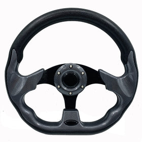 Spaorcco universal steering wheel for EZGO TXT and Club Car DS enhances compatibility.