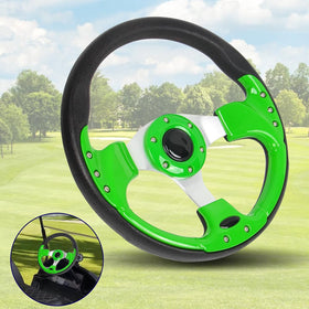 Spaorcco universal steering wheel lime green trim for Club Car, EZGO and Yamaha