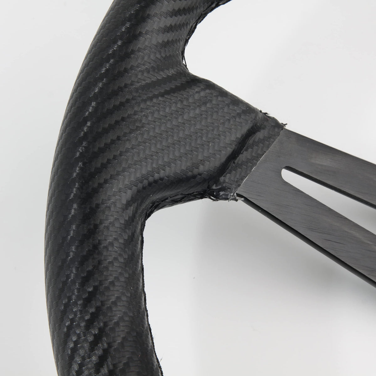 Spaorcco steering wheel on Yamaha EZGO RXV TXT shows smooth handling and carbon details