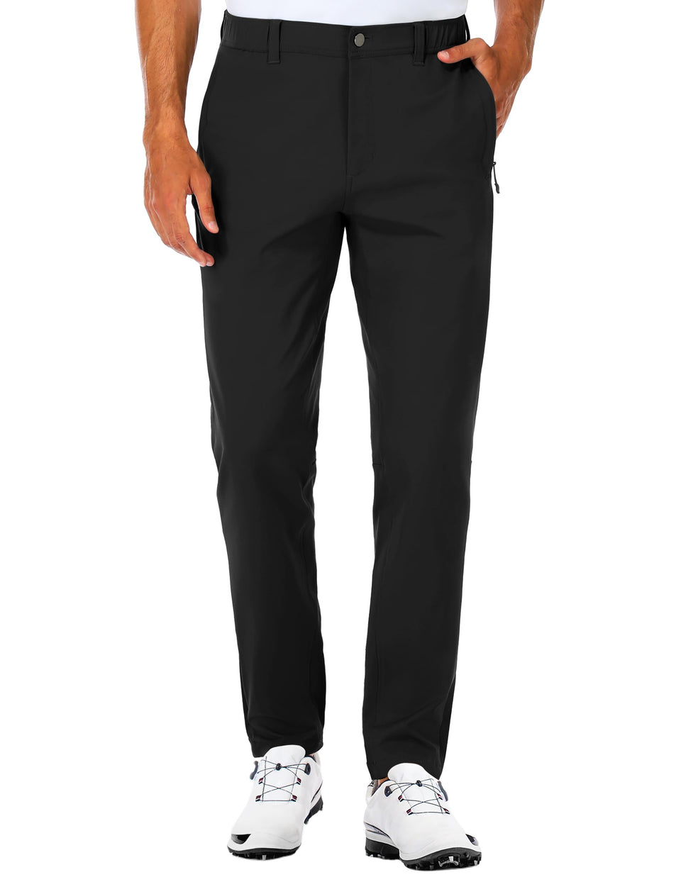 SpecialMAGIC Golf Work Pants front view with tapered fit for all-day comfort.